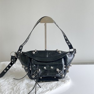 발렌시아가 BALENCIAGA 미디엄 벨트백 블랙