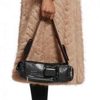 발렌시아가 BALENCIAGA SUPERBUSY XS 슬링 백 블랙