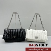 발렌시아가 BALENCIAGA 여성 MONACO 미디엄 퀼트 체인백
