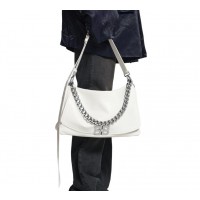 발렌시아가 BALENCIAGA  여성 BB SOFT 라지 플랩 백 옵틱 화이트