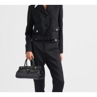 프라다 PRADA 미디엄 가죽 핸드백 1BA426A