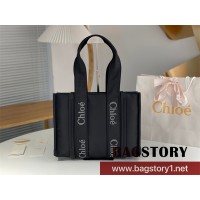 끌로에 Chloe 37cm 우디 토트백 미디움