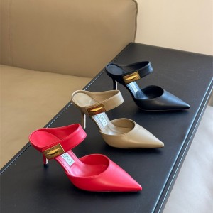 지미추 JimmyChoo 힐 샌들 슬리퍼  6.5cm、8.5cm