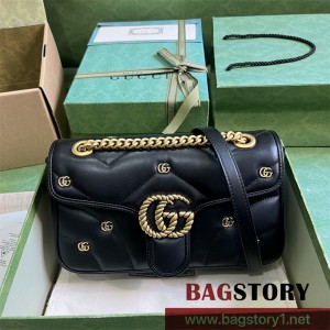 구찌 GUCCI GG 마몽 스몰 마틀라세 숄더백 443497