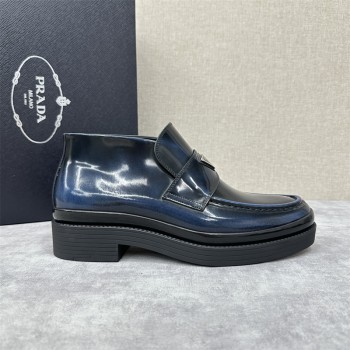 프라다 PRADA 발목높은 로퍼 구두 슈즈