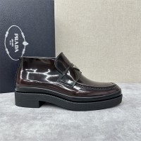 프라다 PRADA 발목높은 로퍼 구두 슈즈