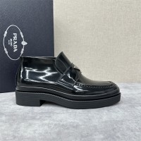 프라다 PRADA 발목높은 로퍼 구두 슈즈