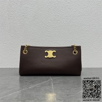 셀린느 CELINE 미디엄 뉴스페이퍼백 - 서플 카프스킨 체스트넛 114253