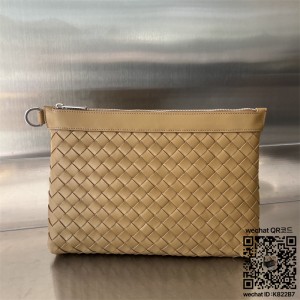 보테가베네타 BV 스몰 인트레치아토 지퍼 파우치 651852