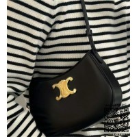 셀린느 CELINE 미디엄 틸리백 - 샤이니 카프스킨 블랙 115703