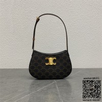 셀린느 CELINE 미디엄 틸리백 - 샤이니 카프스킨 블랙 115703