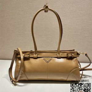 프라다 PRADA 미디엄 가죽 핸드백 1BA426A