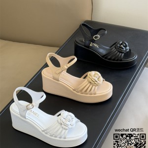 샤넬 CHANEL 여성 힐 샌들 슬리퍼 5cm
