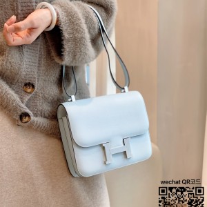 에르메스 HERMES 콘스탄스 epsom가죽 금장 은장 23cm