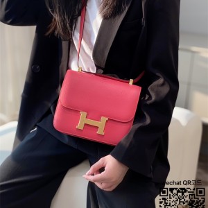 에르메스 HERMES 콘스탄스 epsom가죽 금장 은장 23cm