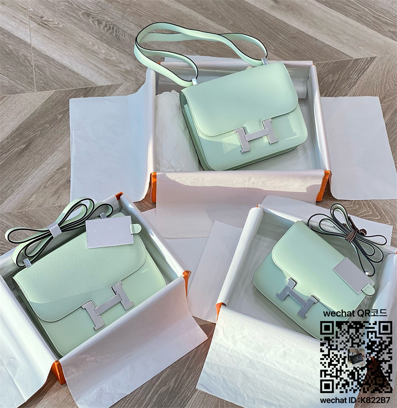 에르메스 HERMES 콘스탄스 epsom가죽 금장 은장 23cm