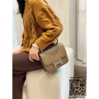 에르메스 HERMES 콘스탄스 epsom가죽 금장 은장 23cm
