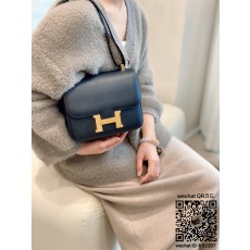 에르메스 HERMES 콘스탄스 epsom가죽 금장 은장 23cm