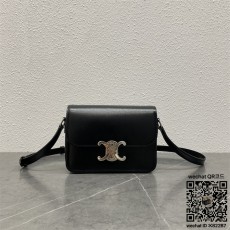 셀린느 CELINE  틴 백 트리오페 샤이니 카프스킨 숄더백 188423 18cm