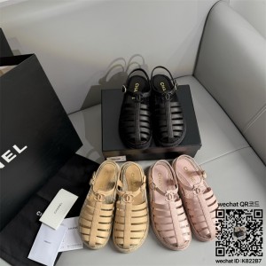 샤넬 CHANEL 힐 샌들 슬리퍼