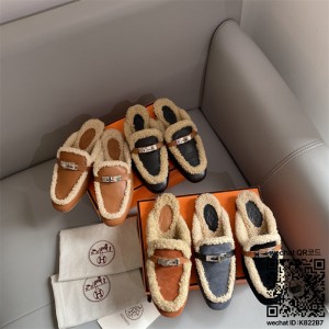 에르메스 HERMES 힐 샌들 슬리퍼