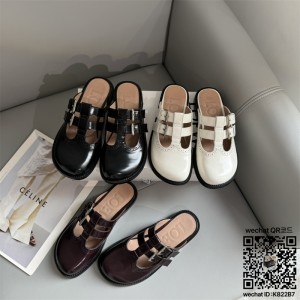 로에베 LOEWE 힐 샌들 슬리퍼