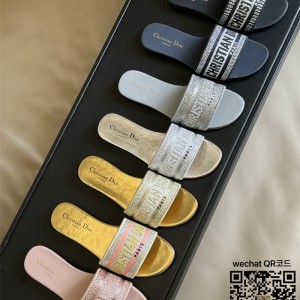 디올 DIOR 힐 샌들 슬리퍼