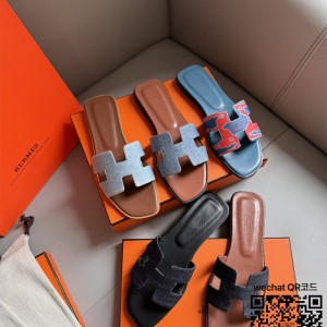 에르메스 HERMES 힐 샌들 슬리퍼