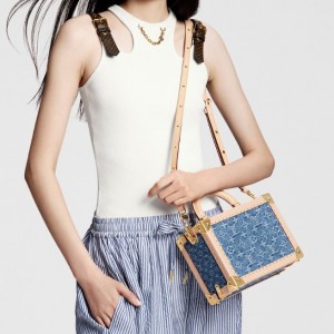 루이비통 Louis Vuitton 쁘띠뜨 발리즈 데님 블루 M24161