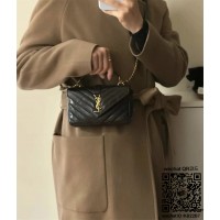 입생로랑 YSL 생로랑 유광 크래클드 컬리지  미니 체인백 779430