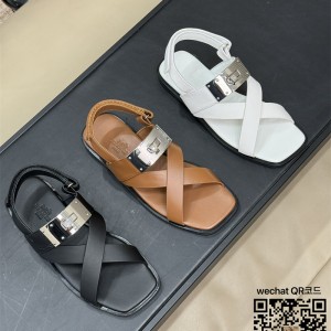 에르메스 HERMES 힐 샌들 슬리퍼