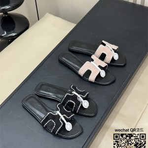 에르메스 HERMES 힐 샌들 슬리퍼