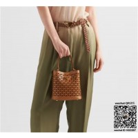프라다 PRADA 컷아웃 모티프 파니에 가죽 미니백 1BA217