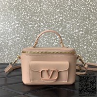 발렌티노 Valentino 미니 발렌티노 가라바니 로코 메탈릭 송아지 가죽 핸드백