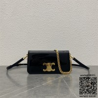 셀린느 CELINE 트리오페 캔버스 체인 크로스백 100972