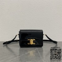 셀린느 CELINE 틴 백 트리오페 샤이니 카프스킨 숄더백 188423 18cm