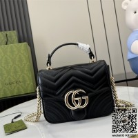 구찌 GUCCI GG 마몽 미니 탑 핸들백 811238