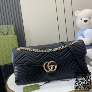 구찌 GUCCI GG Marmont 마몽트 라지 퀼트 숄더백 788371