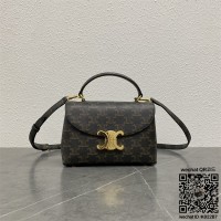 셀린느 CELINE 틴 니노백 - 페이턴트 카프스킨 코튼  켈리백 118113