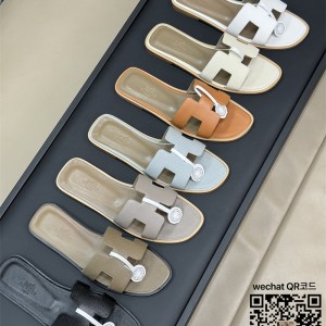 에르메스 HERMES 힐 샌들 슬리퍼