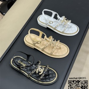 샤넬 CHANEL 힐 샌들 슬리퍼