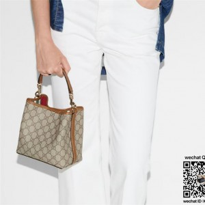 구찌 GG 엠블럼 미니 버킷백 815118