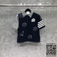 톰브라운 THOM BROWNE 니트 반팔티