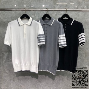 톰브라운 THOM BROWNE 니트 반팔티