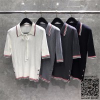 톰브라운 THOM BROWNE 니트 반팔티