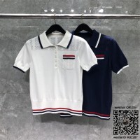 톰브라운 THOM BROWNE 니트 반팔티