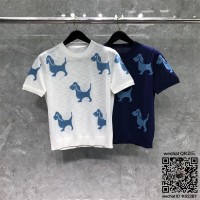 톰브라운 THOM BROWNE 니트 반팔티