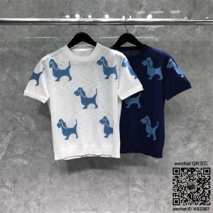 톰브라운 THOM BROWNE 니트 반팔티