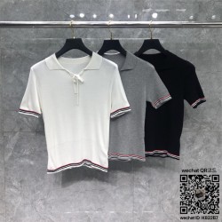 톰브라운 THOM BROWNE 니트 반팔티