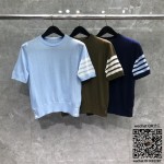 톰브라운 THOM BROWNE 니트 반팔티